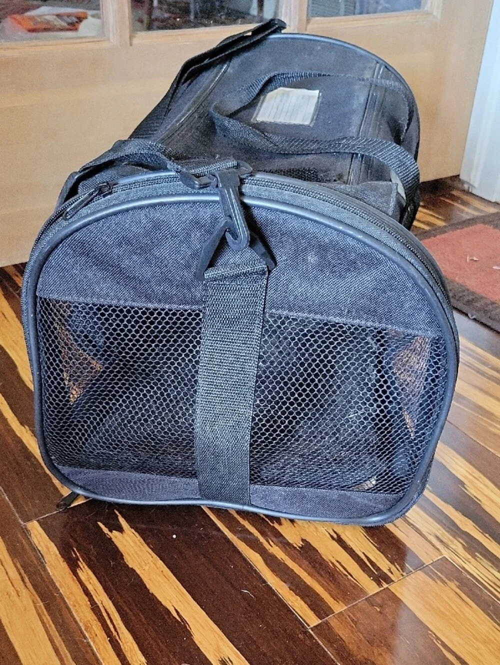 Petmate Black Mesh Duffel-Style Pet Carrier